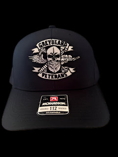 GreyBeard Veteran Trucker Snapback - BLACK - OSFA with the Jack