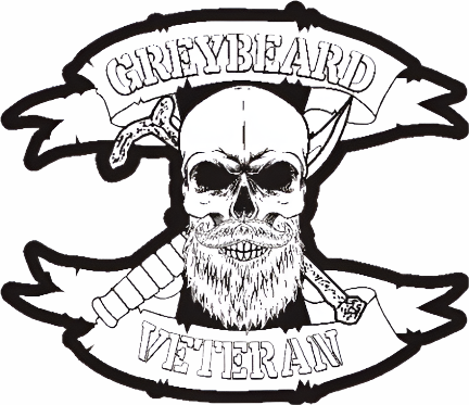 GryeBeard Veteran sticker w/out the Jack